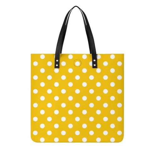 Sac tote bag pour voyage chic à points blancs pour femmes active en week-end