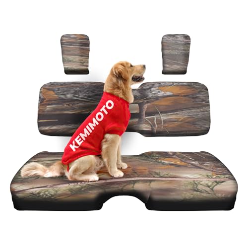 KEMIMOTO UTV Seat Covers Compatible with 2014-2025 Pioneer 700 700-4, All-Weather Protection, UV Scratch Resistant, Water-Resistant 1680D Oxford Fabric, Anti-Slip Secure Fit, Accessories (Camo Color)