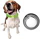 DEWEL 63.5cm Leuchtendes Zeckenhalsband für Hunde, Zeckenhalsband Leuchthalsband Hund Verstellbar Floh-und Zecken Prävention Halsbänder Wasserdicht Fluoreszierendes Flohhalsband gegen Ungeziefer