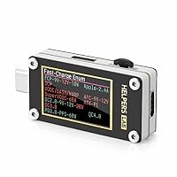 Helpers Lab USB-C Typ-C Voltmeter Amperemeter Tester QC2.0 QC3.0 QC4.0 PD2.0 PD3.0 SuperVOOC FCP SCP Auslöser, Ablesen des Kabels der E-Marke,Mit Gravitationssensor 1,14-Zoll IPS Farb LCD Display – Ansicht 1