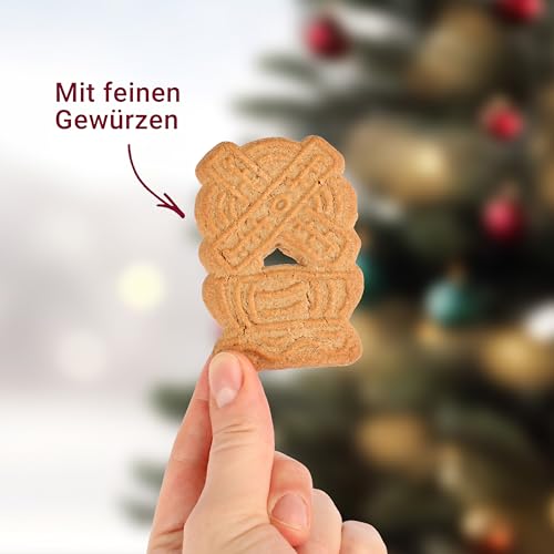 Coppenrath Spekulatius Kekse 600g – Klassische Weihnachten Kekse mit Zimt, Kardamom & Karamell – Perfektes Gebäck für Advent und den Winter – Weihnachtsgebäck für festliche Naschereien