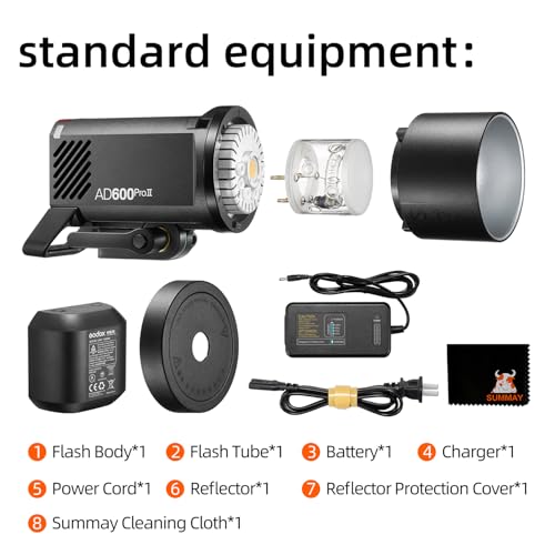 Ficha técnica Godox AD600Pro Flash estroboscópico 600 W 1/8000 HSS bicolor luz de modelado sistema Wireless X de 2.4 G - Fernando Cortés Ficha técnica Godox AD600Pro Flash estroboscópico 600 W 1/8000 HSS bicolor luz de modelado sistema Wireless X de 2.4 G - Fernando Cortés