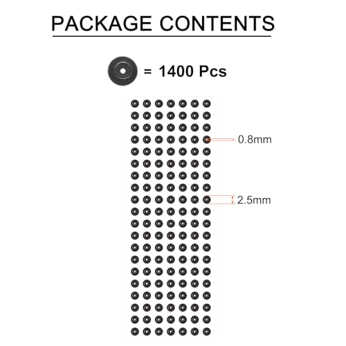 QUARKZMAN 1400 Stück 3D Scanner Marker 0,8 mm für 3D Scanner, 3D Tracking Dots Referenzpunktmelder, 3D Ziel, diffuse Reflexionsmarker für 3D Scanner und optisches Tracking