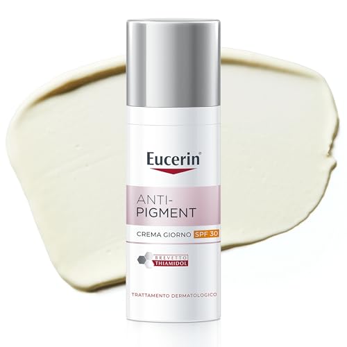 Eucerin Anti-Pigment Crema Viso Giorno SPF30 50 ml, Crema antimacchie viso per una pelle più uniforme e luminosa, Formula arricchita con SPF 30, filtri UV e Thiamidol per tutti i tipi di pelle