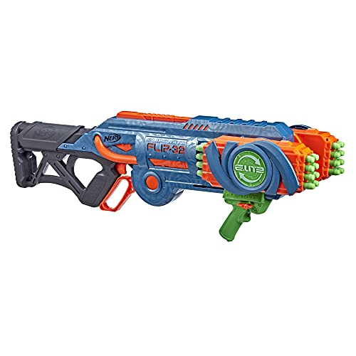 NERF Elite 2.0 Flipshots Flip-32 Blaster with 32 Dart Barrels That Flip to Double Your Firepower, 32-Dart Capacity, 32 Elite Darts - Image 2