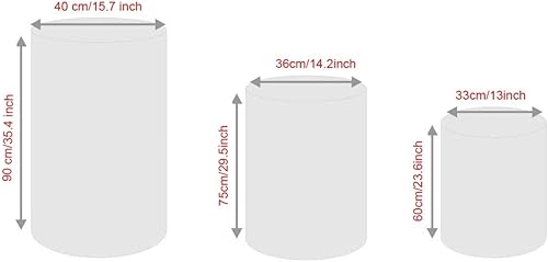 Miniatura 5 de Telón de fondo redondo blanco nieve (5 x 5 pies), princesa para niña, fondo de fotografía de baby shower, fondo de cumpleaños de princesa (4 piezas)