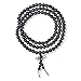 Produktbild Edelstein Natürlichen Schwarzen Onyx Buddhistischen Mala Gebet Perle Lange Natürliche Stränge Perlen Für Meditation Gebet Yoga Rosenkranz Halskette Für Männer Für Frauen Stacking Wrap Stretch Armband