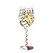 Top Shelf TS-4587A Texas Wine glass, 15 oz, Multicolored