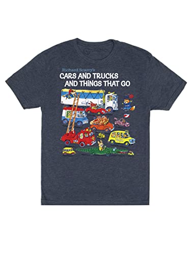 Out of Print Cars and Trucks and Things That Go Unisex Shirt XXX-Large Blue