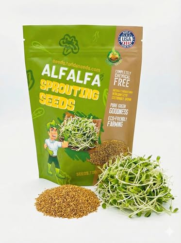 Todd’s Seeds - Alfalfa Sprouting Seeds - Easy to Grow
