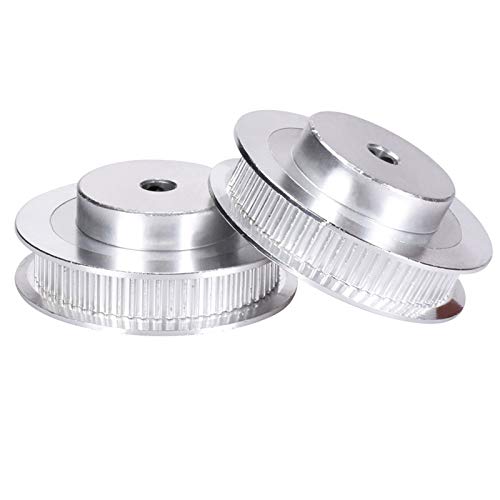 PoPprint GT2-6 mm correa dentada 60 Teeth Board 8 mm aluminio polea para ancho 6 mm GT2 correas (2 unidades) (60 dientes orificio 8 mm) Cover