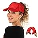 Ponyflo Active Ponytail Hat - Ponytail Caps for Women, Designed for Curly Hair