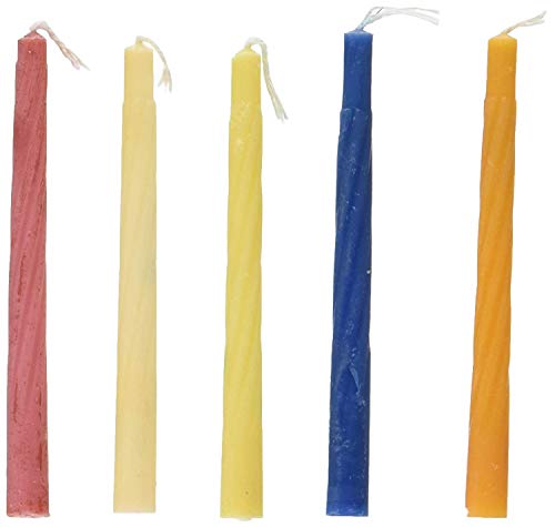 image for DAN Value Pack 3 Boxes of 44 Multi Colored Hanukkah Candles Made to Fi