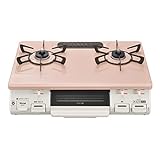 リンナイ ガスコンロ ガステーブル 幅約60cm 片面焼グリル 左強火力 プロパン用 KG67PKL/LP パステルピンク