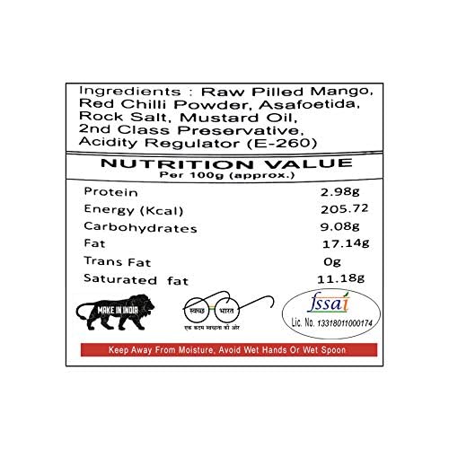 Jayani Homemade Hing Mango Pickle 800 GM - Oil-Free, Digestive, Sun-Dried Pickle with Natural Flavors 4