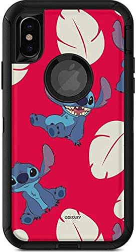 Skinit Decal Phone Skin Compatible with OtterBox Defender iPhone X/XS - Officially Licensed Disney Lilo and Stitch Character Pattern Design