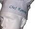 KIDS CHILDREN WHITE CHEF HAT PERSONALIZED EMBROIDERY 2 NAMES CHOOSE THREAD COLOR Ex...Theresa Marie....OR Chef Stephanie OR Chef Mario, ETC