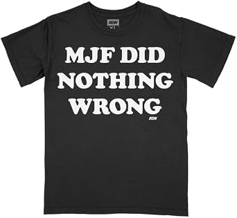 AEW MJF - Did Nothing Wrong T-Shirt - All Elite Wrestling