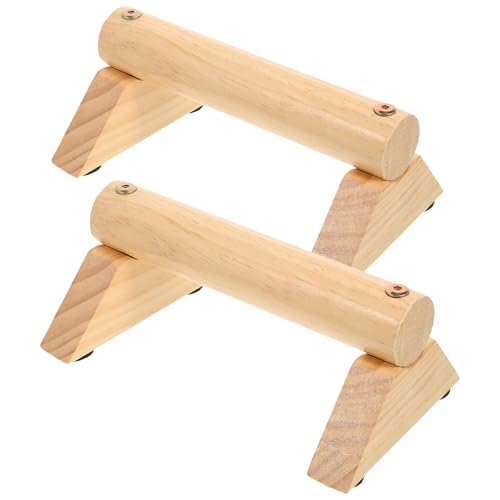 YARNOW Soportes para Flexiones de Madera Antideslizantes 21X13X87 CM Juego de 2 Equipo Multifuncional para Entrenamiento Muscular y Abdominal Herramienta Portátil para Ejercicio en