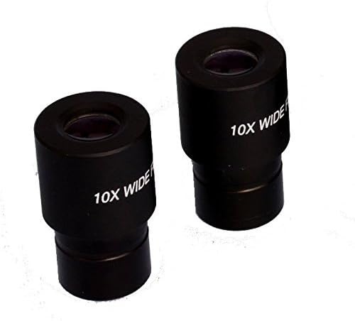 ESAW Esaw 10X WF WIDEFIELD Microscope Eyepiece Pair, 23MM Dia, FITS Almost All Microscopes, Non-Fungal, Anti-Reflection Coated