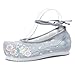 XLH Zapatos Bordados para Mujeres Tacones Cabecera Cabeza Flor Rhinestone Bordado Invierno Espesamiento Retro Hanfu Zapatos A Juego, Zapatos De Mujer, Zapatos Antiguos Chinos,EU36 Pink