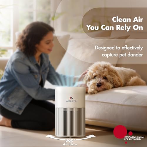 Image of Pure Air PA1 Wozoyo Air Purifier, Home&office, 4in1 Filter,PreFilter,AntiBacterial,H13 HEPA,Activated Carbon,AHAM Verifide,Removes 99.99% PM2.5 PM10,Pet Dander, Smoke,Pollen, Aromatherapy,NightLight