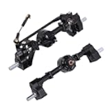VBESTLIFE RC Car Front & Rear Axles Set, Metal Gear Axle Shafts for 1:16 Scale RC Cars, Complete Axle Kit with Mounting Screws for Drifting & Off-Road RC Vehicles