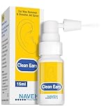 NAVEH PHARMA CleanEars | Fast-Acting Ear Wax Removal Spary | Breaks Down & Dissolves Earwax in Just 1 Treatment | Clinically Proven to Be 300% More Effective W/Mineral Oil | Gentle & Safe | 15ML