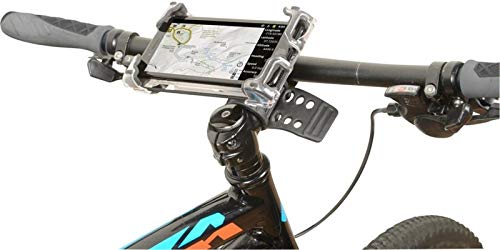 Delta Hefty Bike Phone Mount Cycle - Premium Universal Bicycle Smartphone Holder Adjusts to Any Handlebar & Fits Any Phone or iPhones - Easily Accessible On The Go - Hands-Free Access