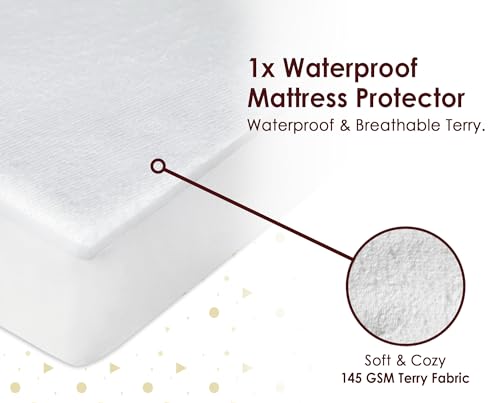 Drap-housse compatible Next To Me 85x51 en coton avec alèse imperméable - 3