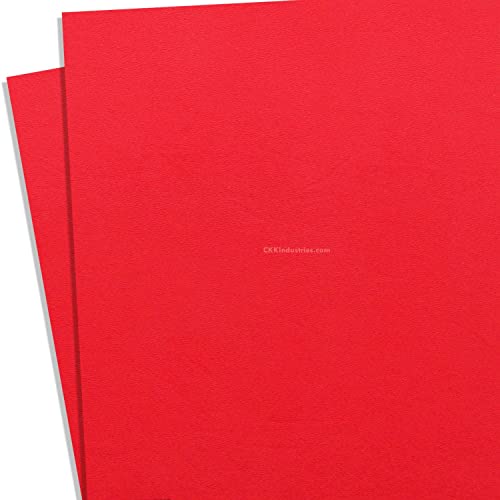 KYDEX Thermoform Sheet - (P1 Texture) - (.080 Thickness) - (8in x 12in) - (E.M.T. Red) - (2 Sheets) - DIY Holster Making, Airsoft Armor, Cosplay Uniforms, Keel Guards