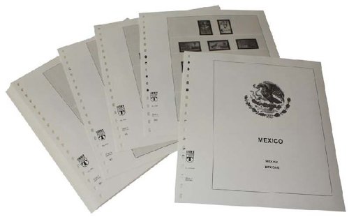 Feuilles pré-imprimées LINDNER Mexique 1999-2004 pour album philatélie