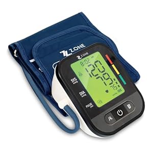 Reliance Medical Arm Blood Pressure Monitor: Dual User, Voice Broadcast, Large 4-Color LCD & Adjustable Cuff, Black
