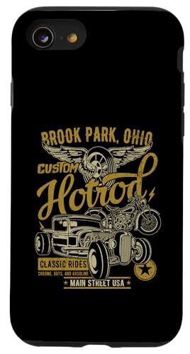 Brook Park OH Hotrod ���B���e�[�W�X�^�C�� �� �I�[�g�o�C�f�U�C�� �X�}�z�P�[�X iPhone SE (2020) / 7 / 8 �p