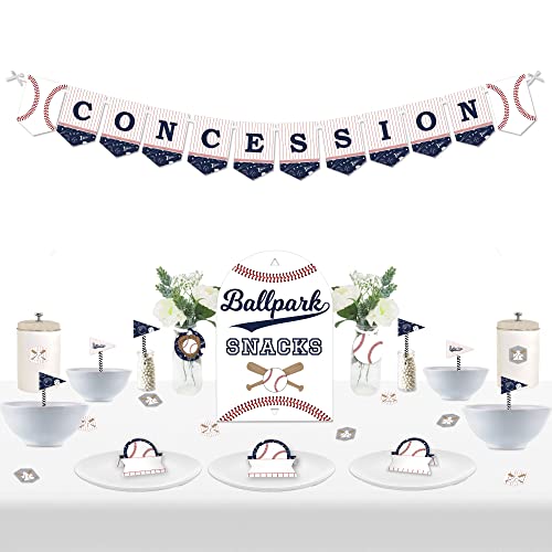 Big Dot of Happiness Batter Up – Béisbol – DIY Baby Shower o fiesta de cumpleaños – Kit de decoración de bar – 50 piezas