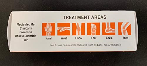 Perrigo Diclofenac Sodium (NSAID) Topical Gel, 1% with dosing Card., 3.53 oz (100 g), arthrits Pain Relief Anti inflamatory for Hand, Wrist, Elbow, Foot, Ankle, Knee. Compare to VOLTAREN 1% Gel.