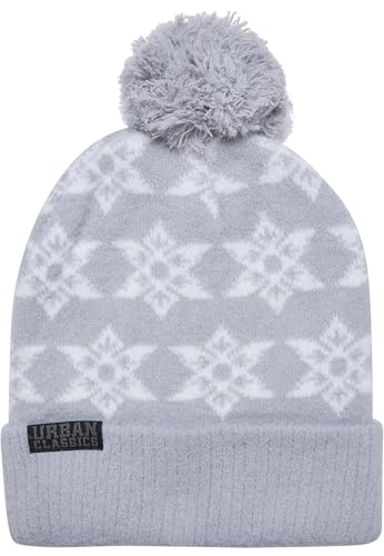 Urban Classics Unisex Strickmütze Pom Beanie lightasphalt one Size