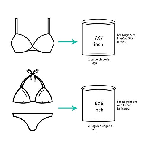 BAGAIL Mesh Laundry Bags with Bra Wash Bag, Washing Machine Wash Bags - Image 4