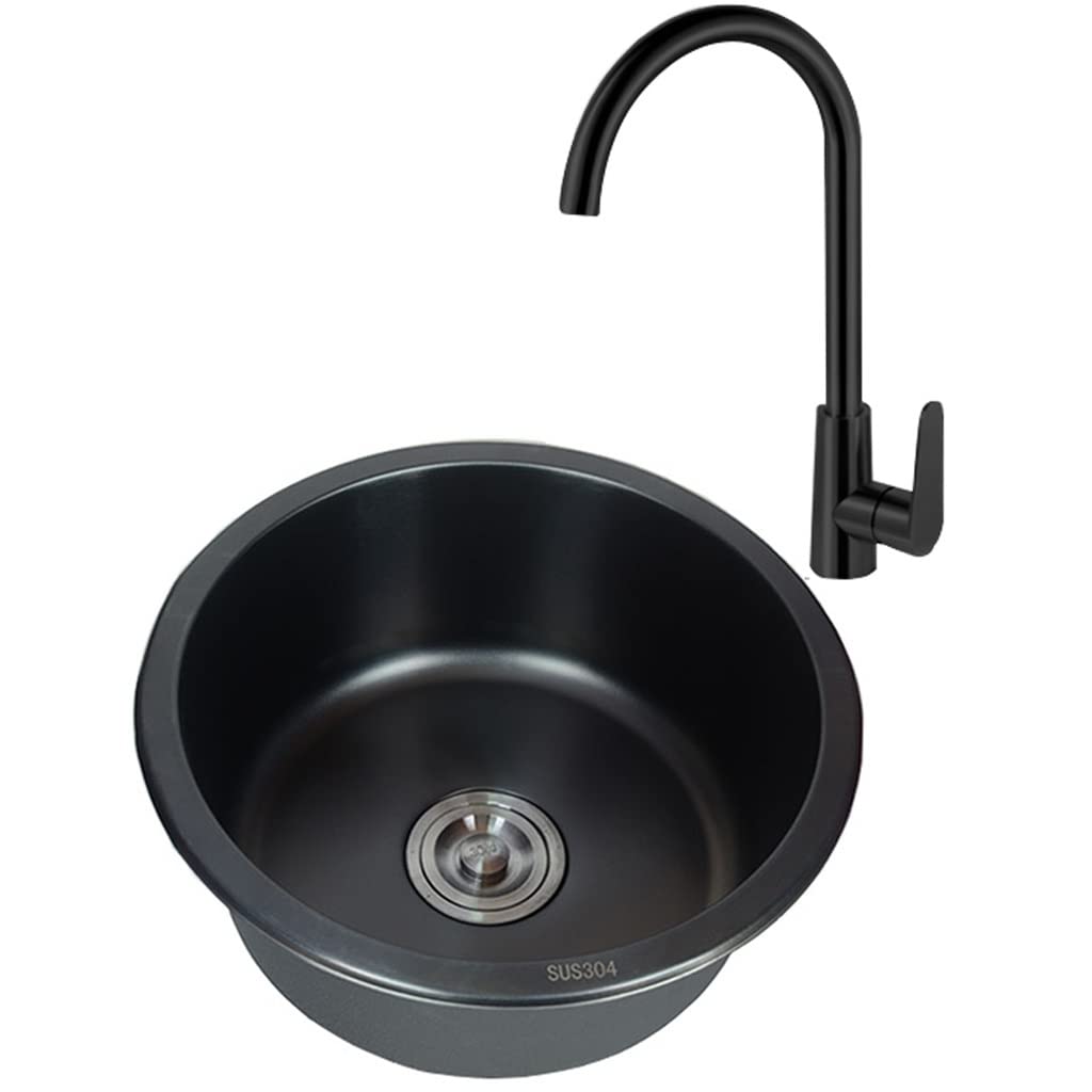 ZQFHSX Stainless Steel Kitchen Sink with Drain and Corner Tap, Built-in or Undermount Installation for Modern Kitchens