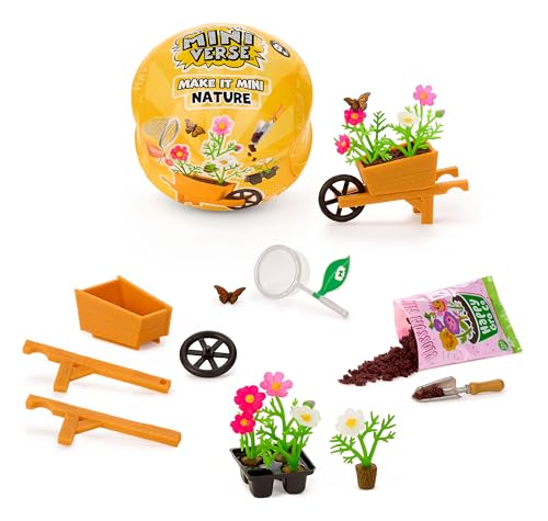 MGA's Miniverse - Make It Mini Nature Series 3 Mini Collectibles, Mystery Blind Packaging, DIY, Crafts, Replica Plants, Flowers, Botanicals, Novelty, Collectors, 8+