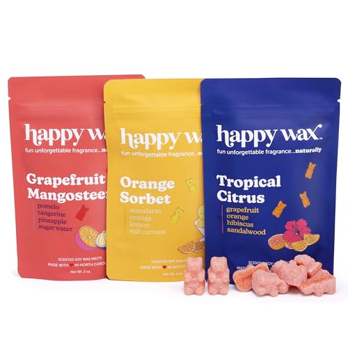 Image of Happy Wax Scented Soy Wax Melts 6oz Variety Pack - Citrus Collection