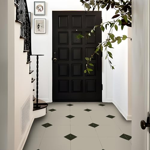 Alwayspon Peel and Stick Vinyl Floor Tiles 12"x12" 24Pcs, Self-Adhesive