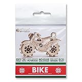 EWA Eco-Wood-Art - 3D-Holzpuzzle für Jugendliche und Erwachsene - EWA: FAHRRAD - DIY-Bausatz, Selbstmontage, kein Kleber erforderlich - 10 Stück