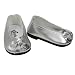 Shiny Metallic Silver Patent Bow Doll Shoe, Fits 18 Inch American Girl Dolls, Metallic Silver Patent Doll Slip On Shoes
