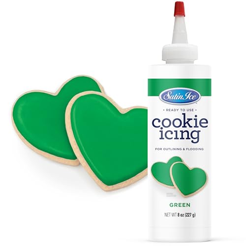 Satin Ice Green Cookie Icing - 8oz - Bottle
