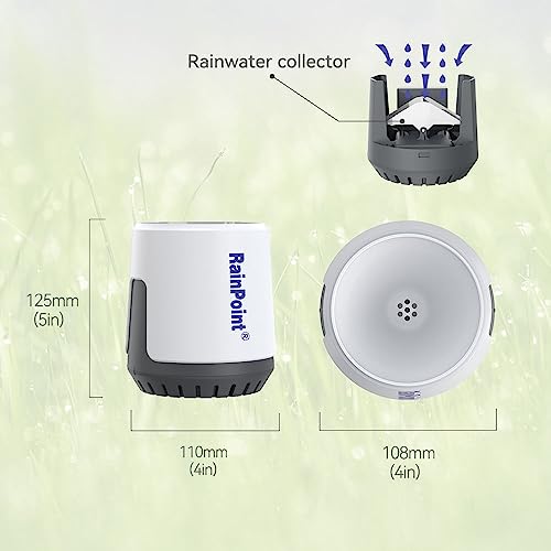 BALDR Drahtloser Wi-Fi-Regenmesser mit Niederschlag, genaue Niederschlagsaufzeichnung (Untergerät, muss mit Hub gekoppelt werden) – Bild 4