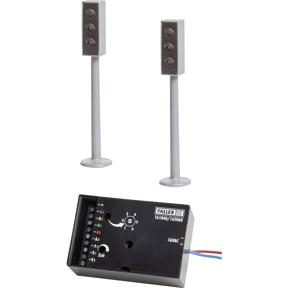 Faller Car System 161840 - H0 2 LED Traffic Lights with Electronics - New