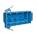 Carlon BH464A Switch/Outlet Box, 4-Gang, Depth: 3-1/2",Nail-On, Support Bracket, Non-Metallic