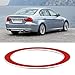 Briny River 2Pcs Car Start Stop Button Ring Trim Cover Compatible with BMW 3 Series E90 E92 2005-2012, Red