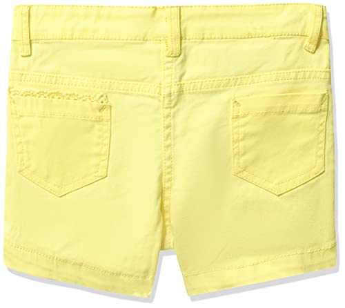 Image of Max Girls Solid Woven Shorts with Lace Detail